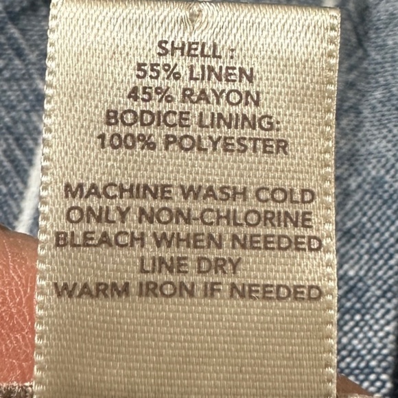 Ann Taylor Loft || Linen Blend Dress size 10 - Picture 9 of 10